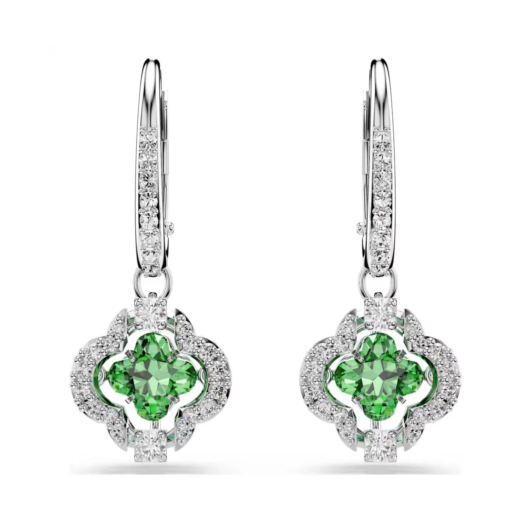 Swarovski Una Angelic korvakorut, vaalea metalli ja vihreä zirkonia, 5758001 - Image 3