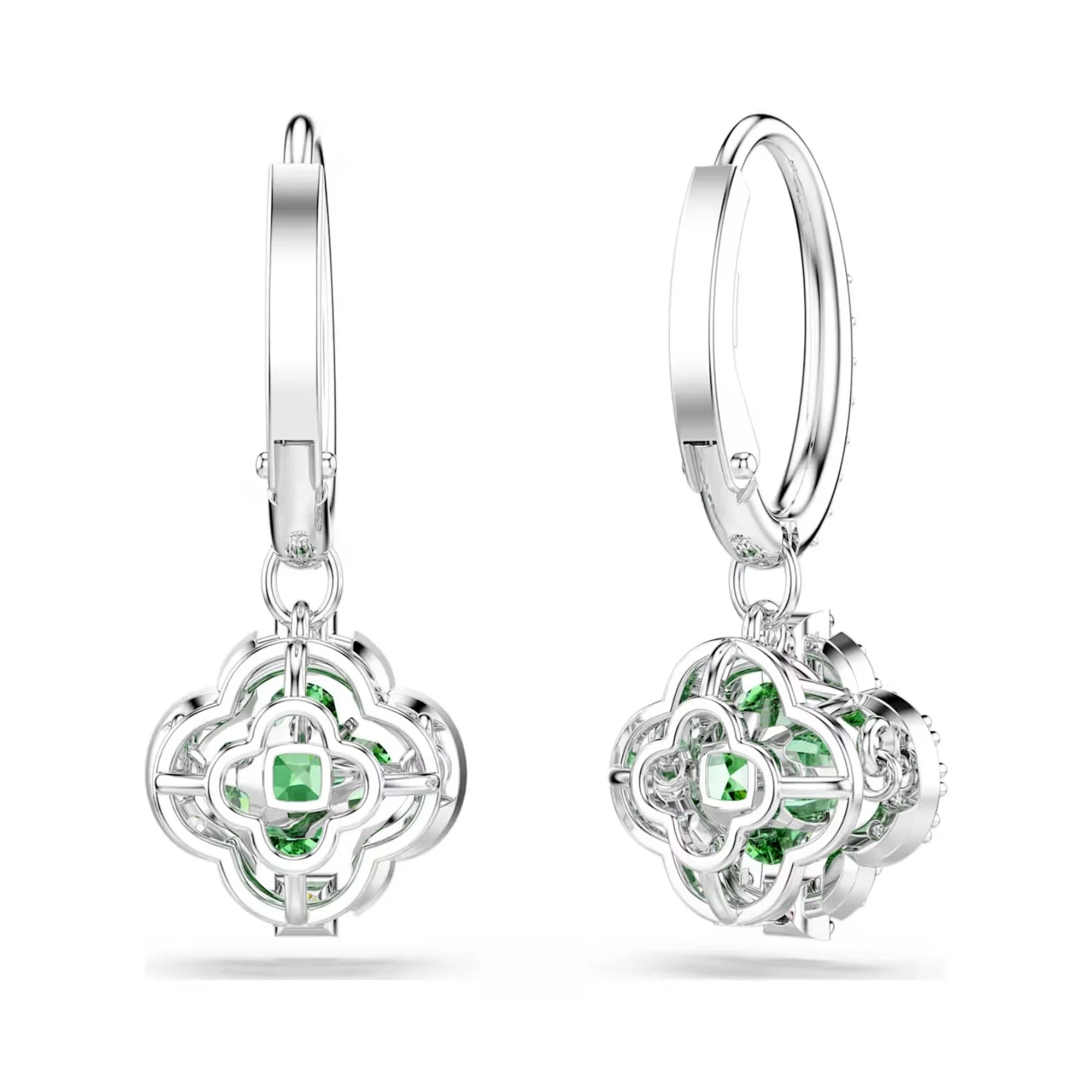 Swarovski Una Angelic korvakorut, vaalea metalli ja vihreä zirkonia, 5758001 - Image 4