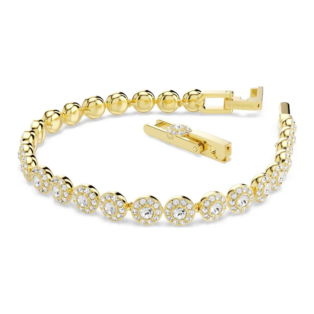 Swarovski Una Angelic rannekoru, keltakullattu ja kirkkaat kristallit, 5749386 - Image 6