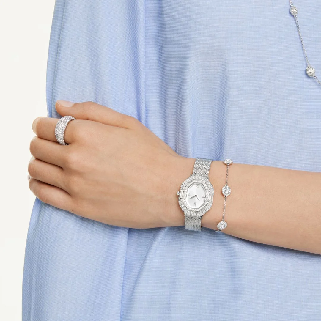 Swarovski Una Angelic rannekoru, vaalea metalli ja kirkkaat kristallit, 5732272 - Image 3