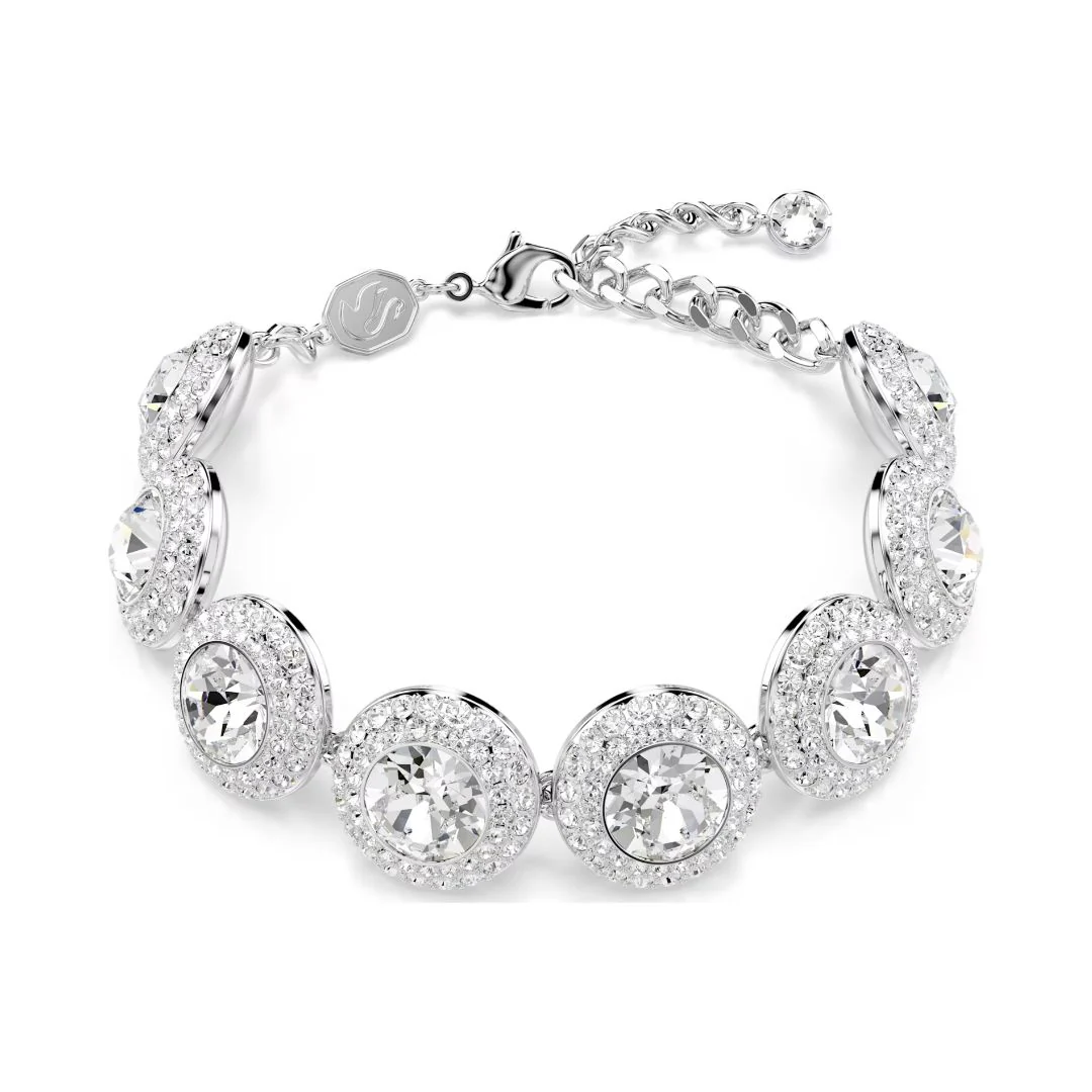 Swarovski Una Angelic rannekoru, vaalea metalli ja kirkkaat kristallit, 5735343