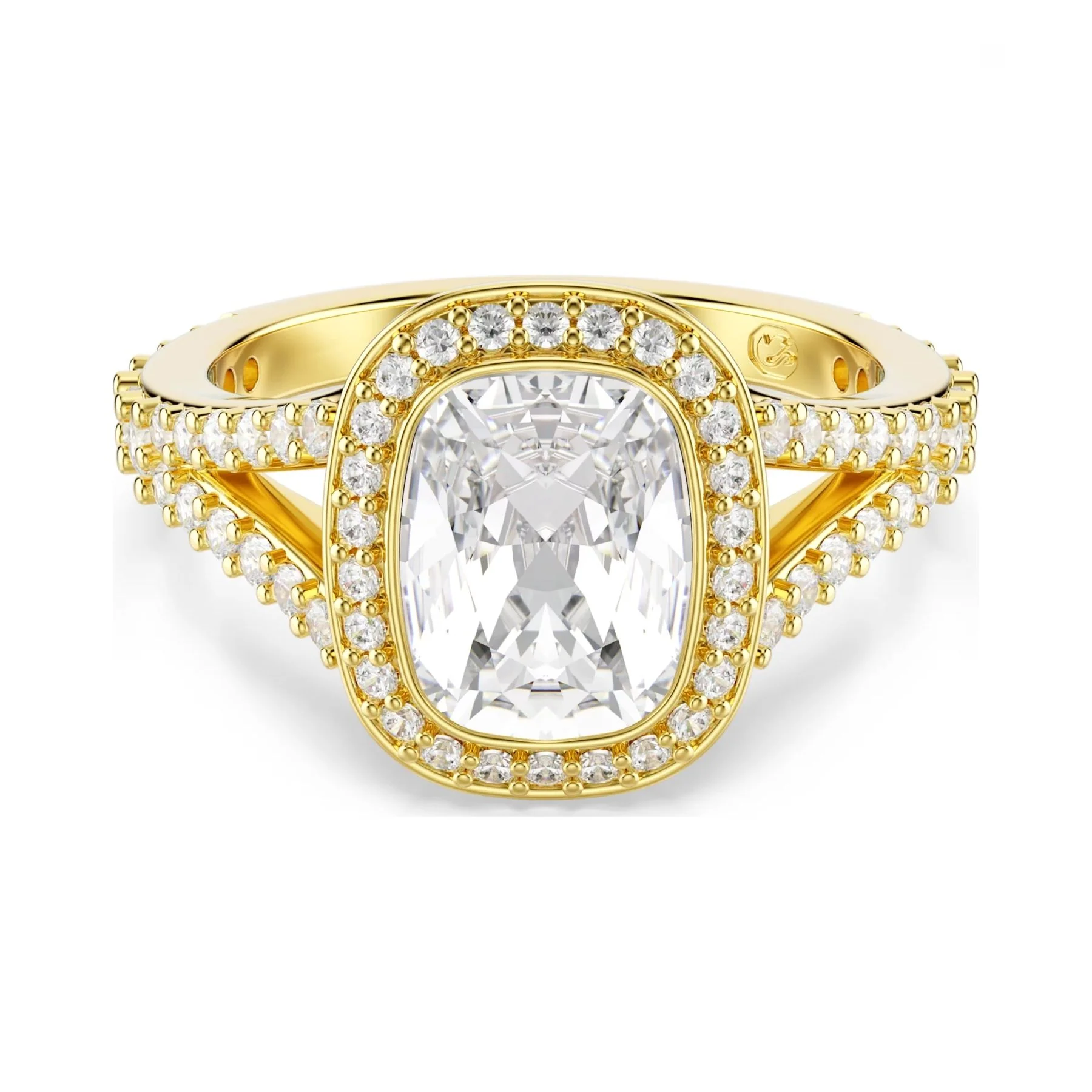 Swarovski Una Angelic sormus, keltakullattu, kirkas kristalli ja zirkonit, 5762626