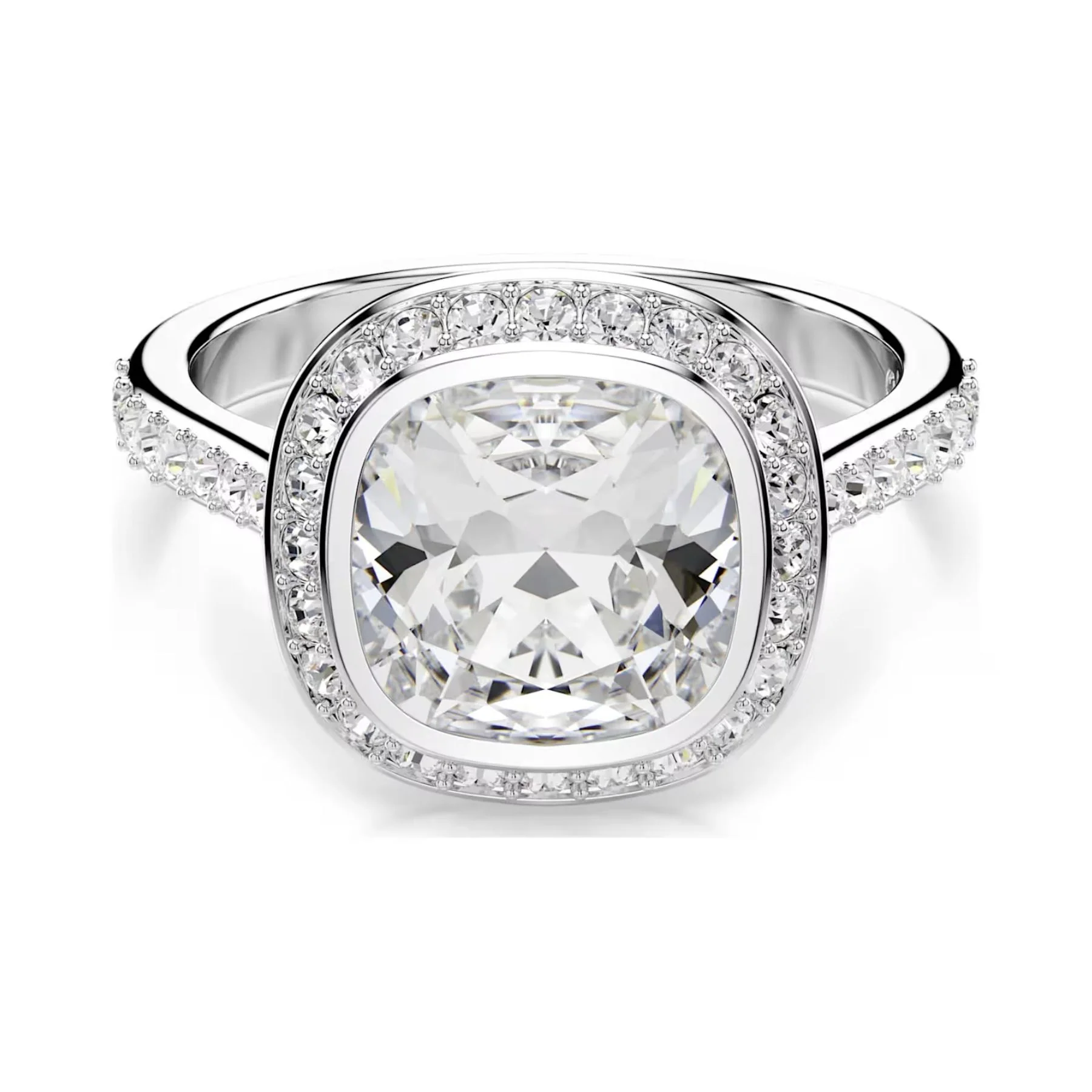 Swarovski Una Angelic sormus, vaalea metalli ja kirkkaat kristallit, 5758469