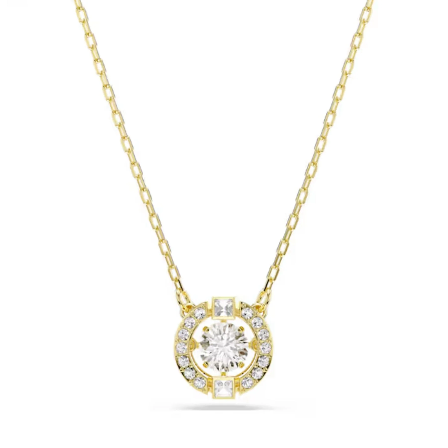 Swarovski Una Angelic riipus, keltakullattu ja kirkkaat kristallit, 5758061