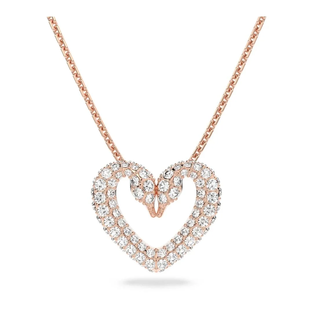 Swarovski Una ruusukullan värinen kristalliriipus