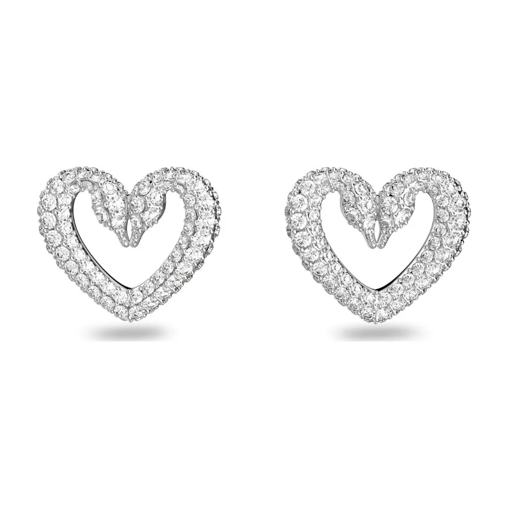 Swarovski Una valkoiset kristallikorvakorut
