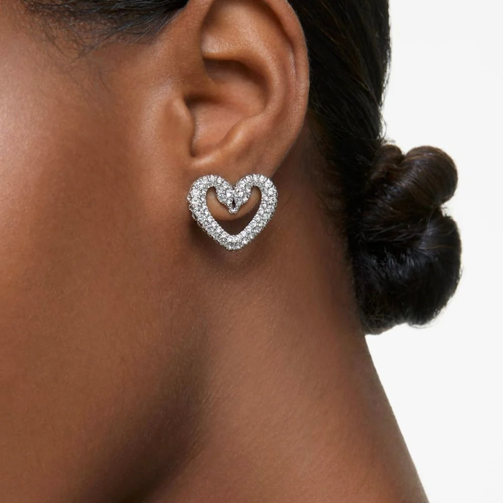 Swarovski Una valkoiset kristallikorvakorut - Image 3