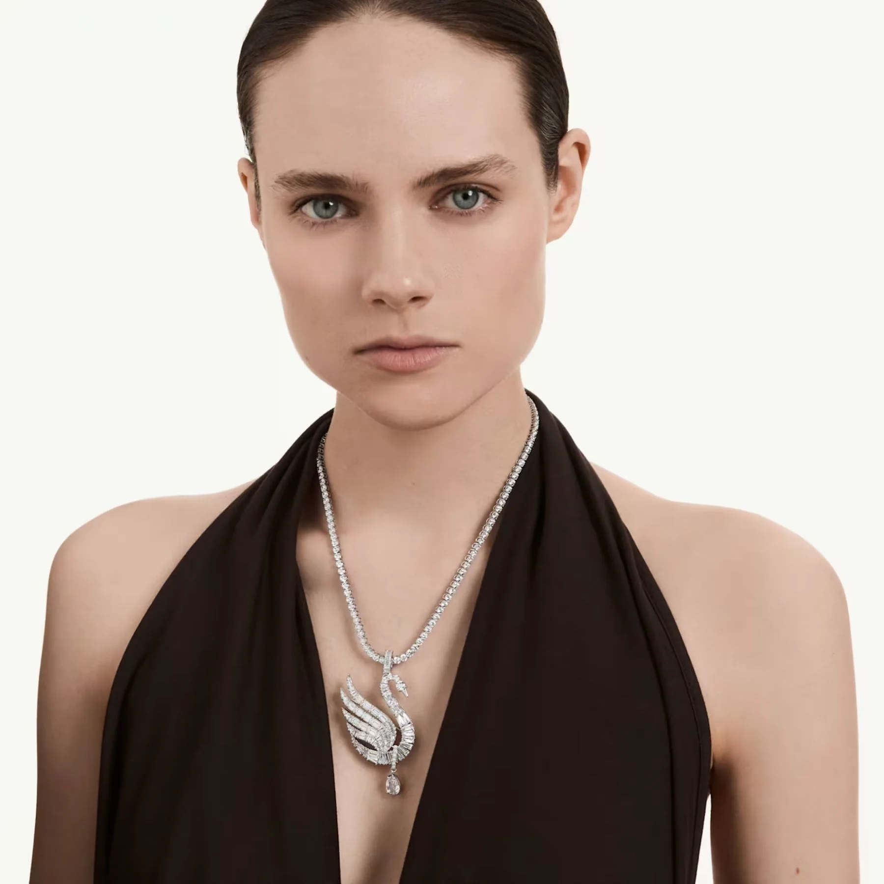 Swarovski Vienna kaulakoru, vaalea metalli ja kirkkaat kristallit, 5754828 - Image 6