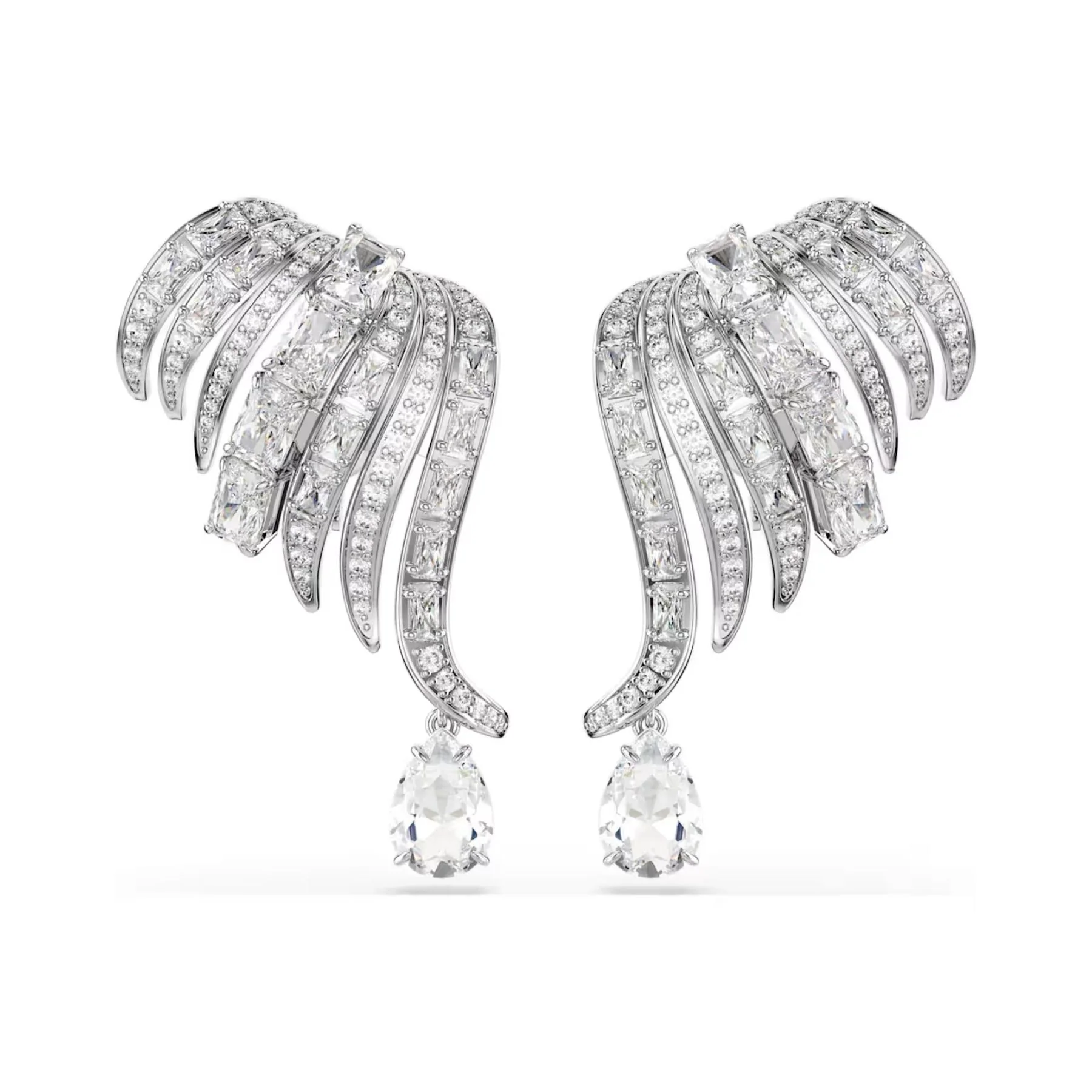 Swarovski Vienna klipsikorvakorut, vaalea metalli ja kirkkaat zirkonit, 5755961
