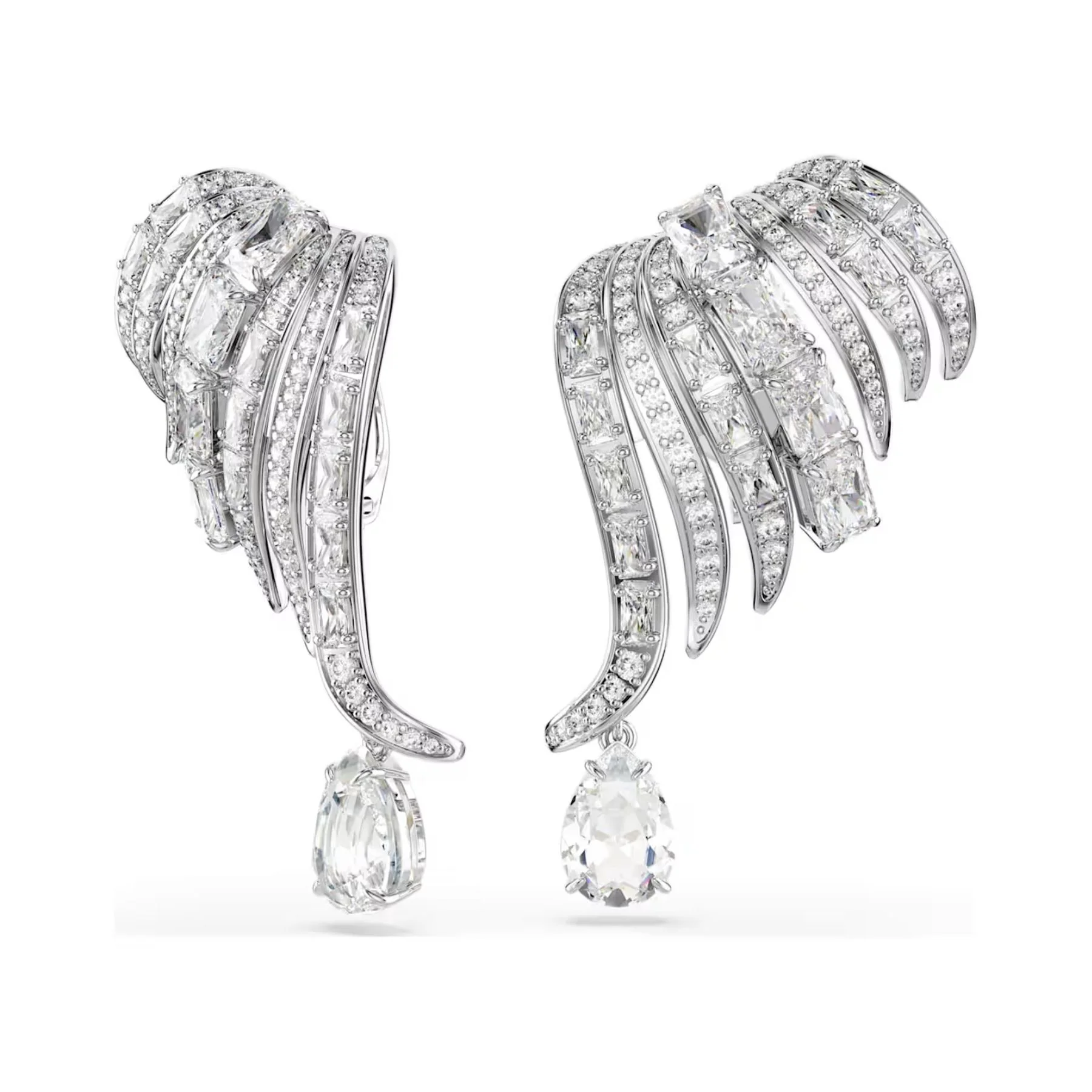Swarovski Vienna klipsikorvakorut, vaalea metalli ja kirkkaat zirkonit, 5755961 - Image 2