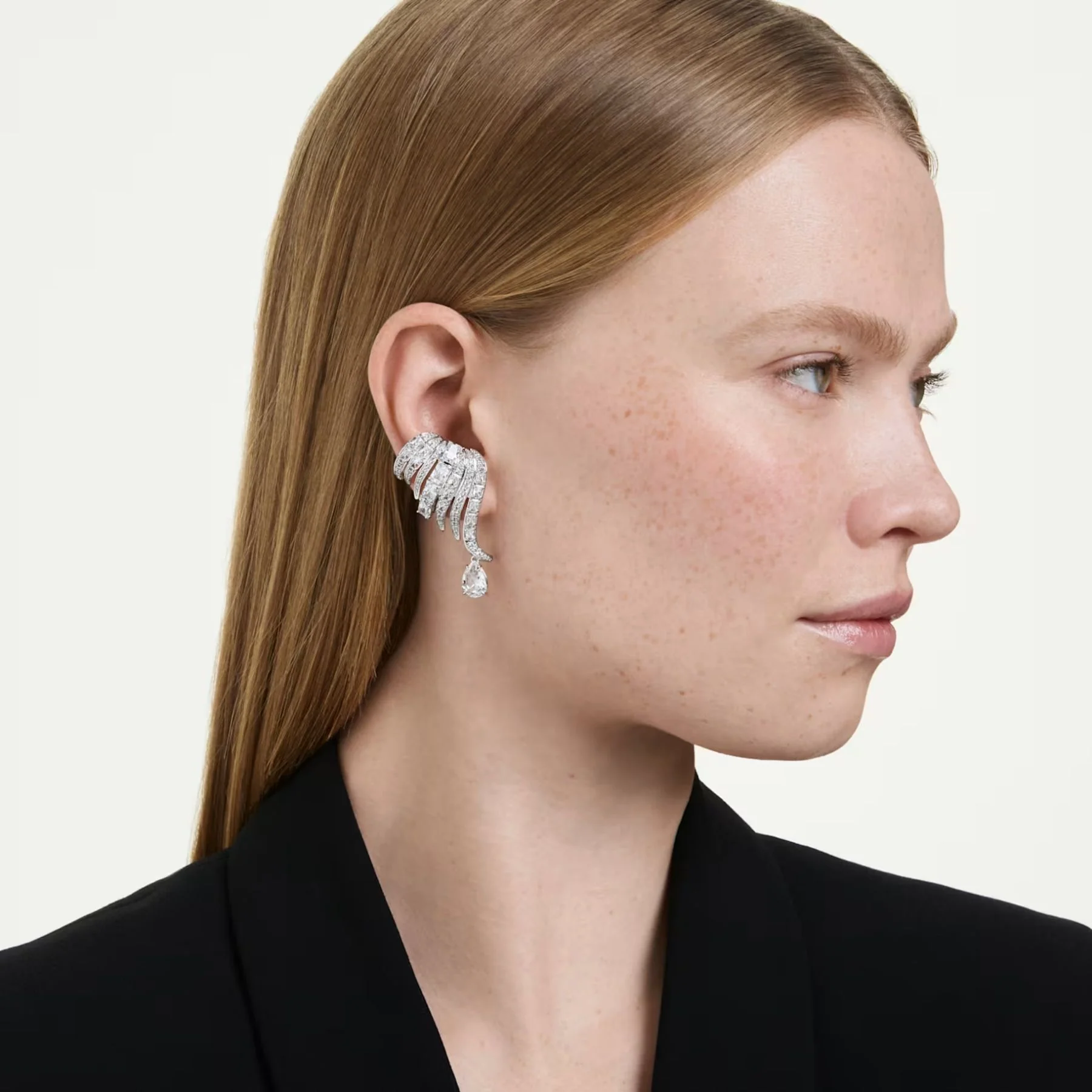 Swarovski Vienna klipsikorvakorut, vaalea metalli ja kirkkaat zirkonit, 5755961 - Image 5