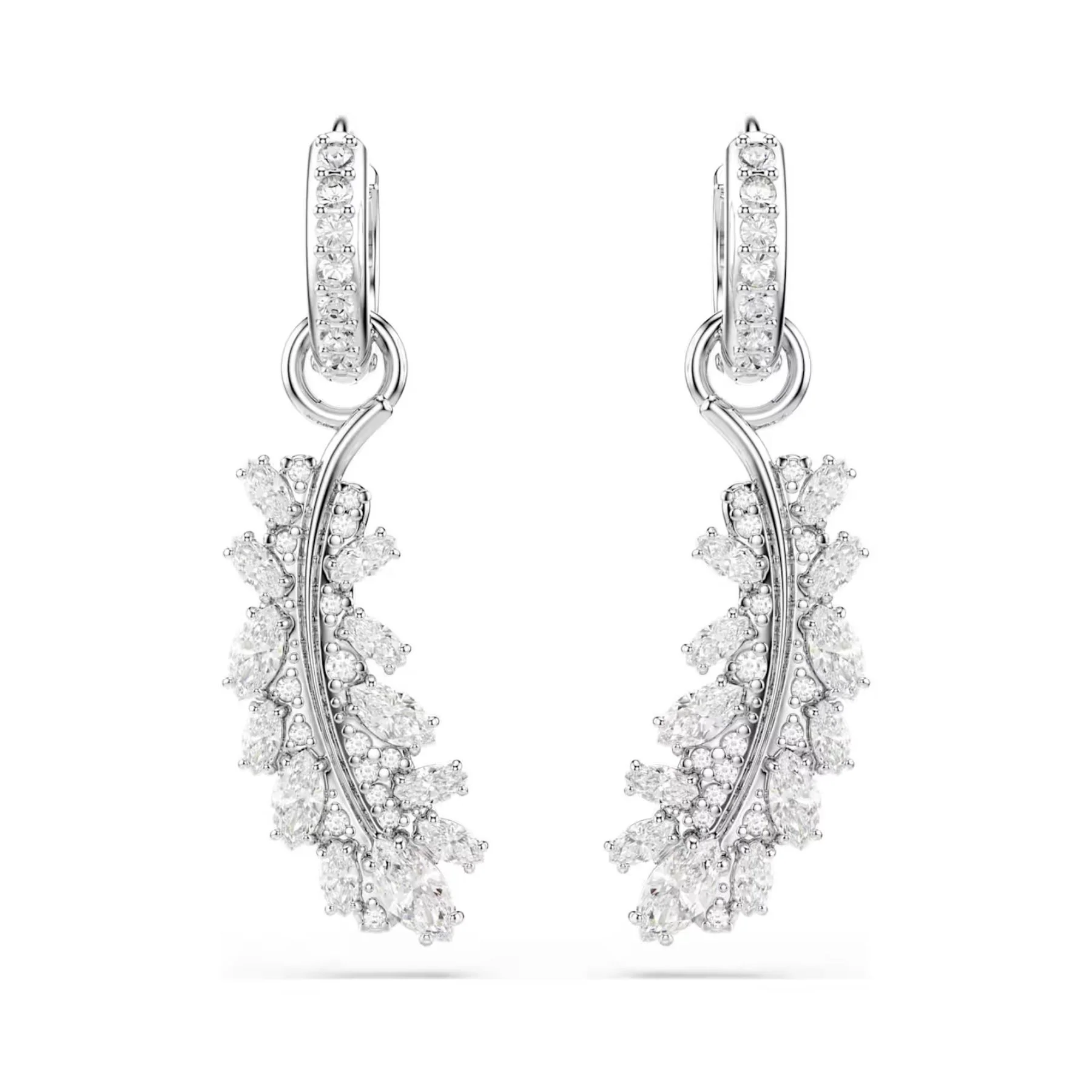Swarovski Vienna korvakorut, vaalea metalli ja kirkkaat zirkoniat, 5754272