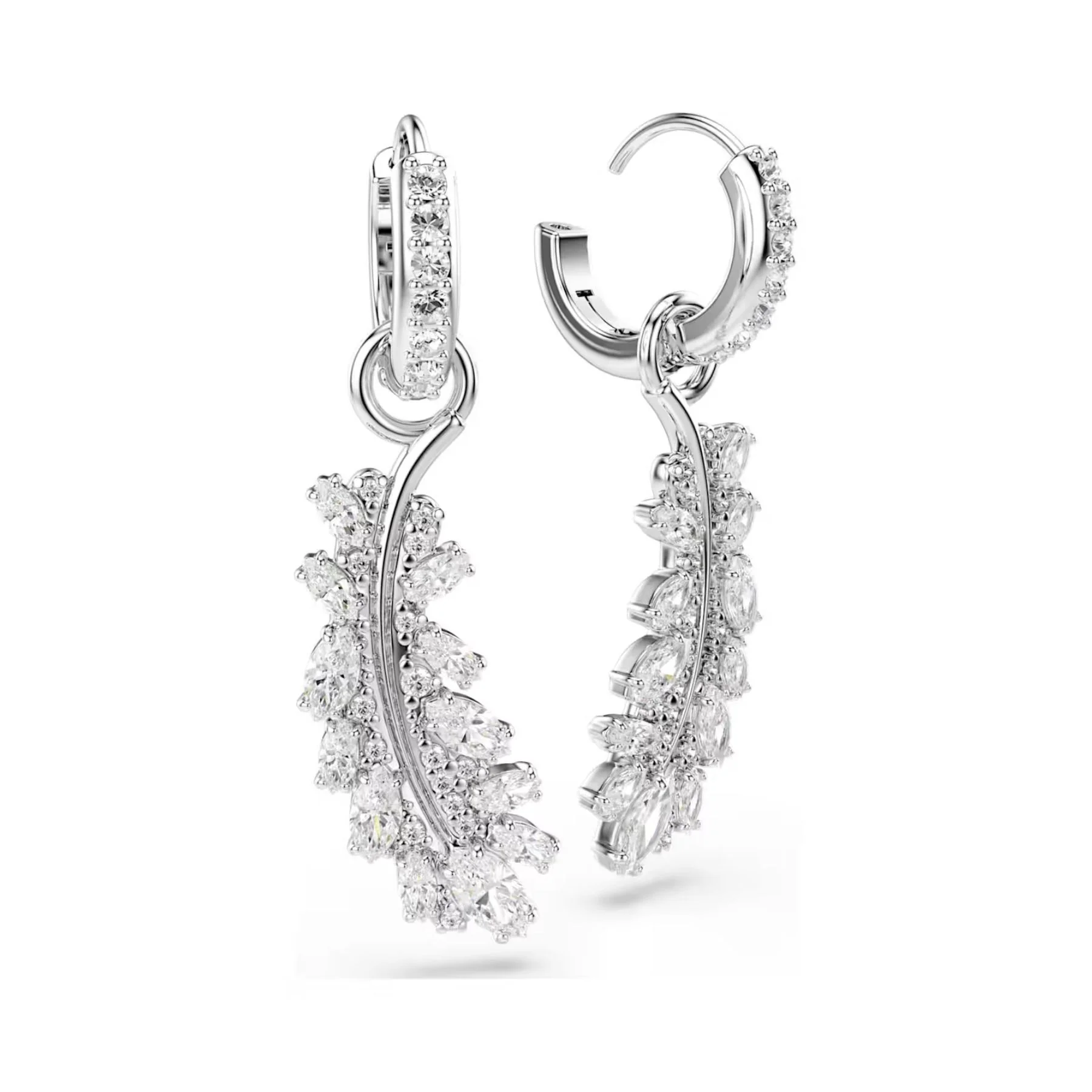 Swarovski Vienna korvakorut, vaalea metalli ja kirkkaat zirkoniat, 5754272 - Image 3