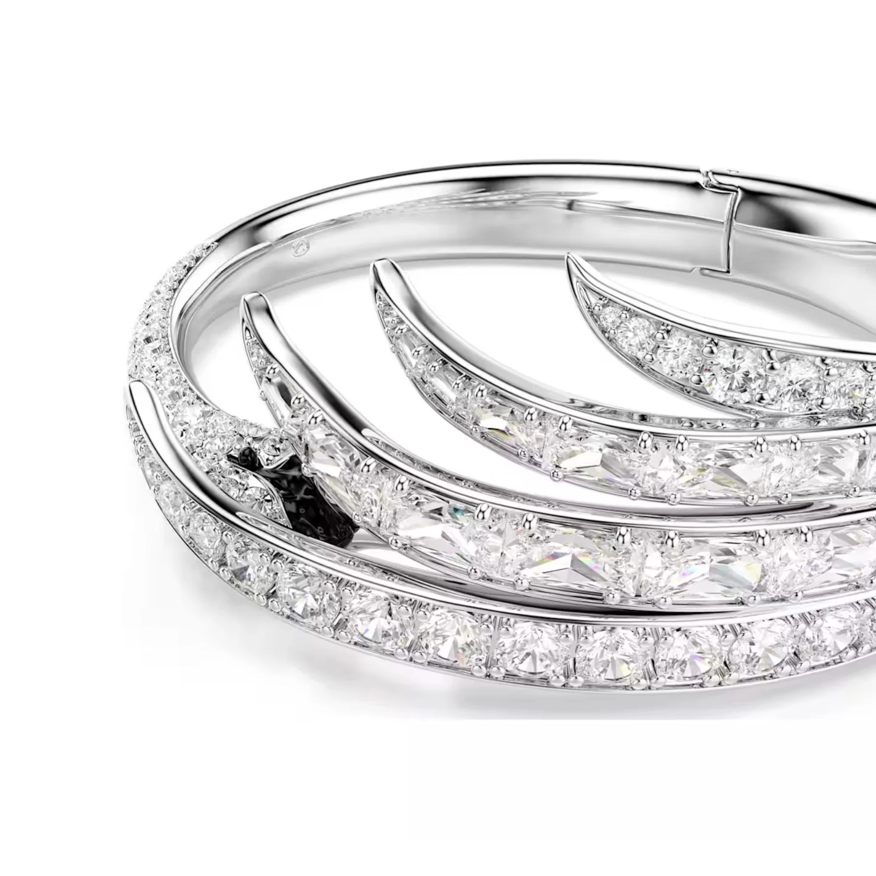 Swarovski Vienna rannerengas, vaalea metalli, kirkkaat zirkoniat ja kristallit, 5749066 - Image 4