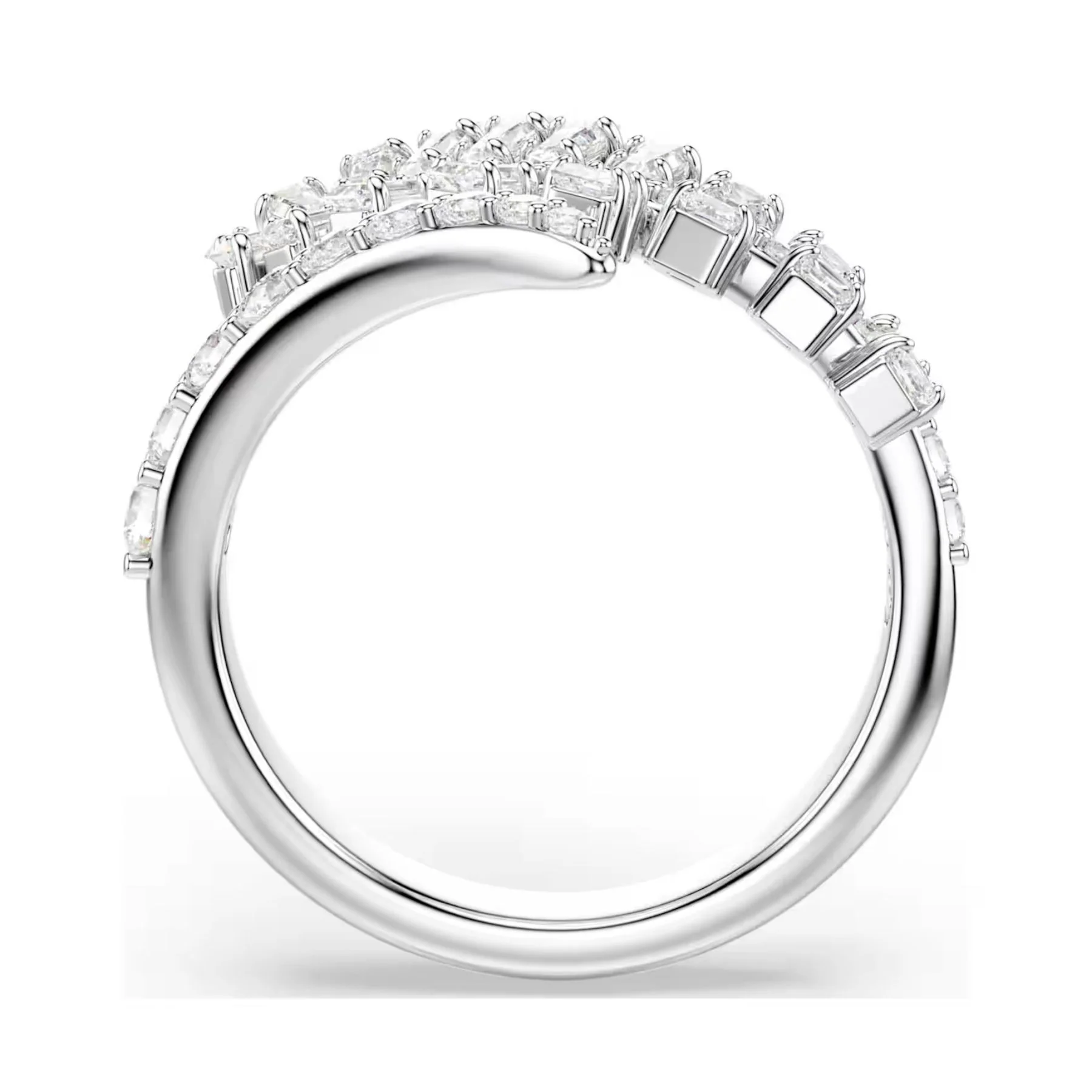 Swarovski Vienna sormus, vaalea metalli ja kirkkaat zirkoniat, 5757835 - Image 3