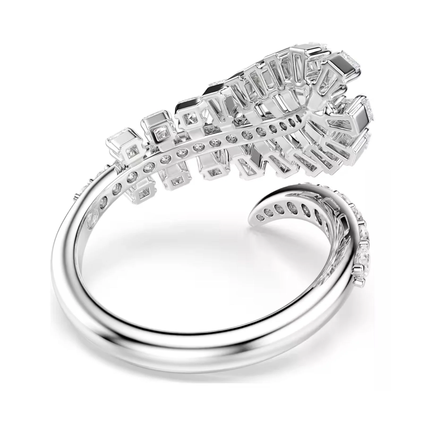 Swarovski Vienna sormus, vaalea metalli ja kirkkaat zirkoniat, 5757835 - Image 4