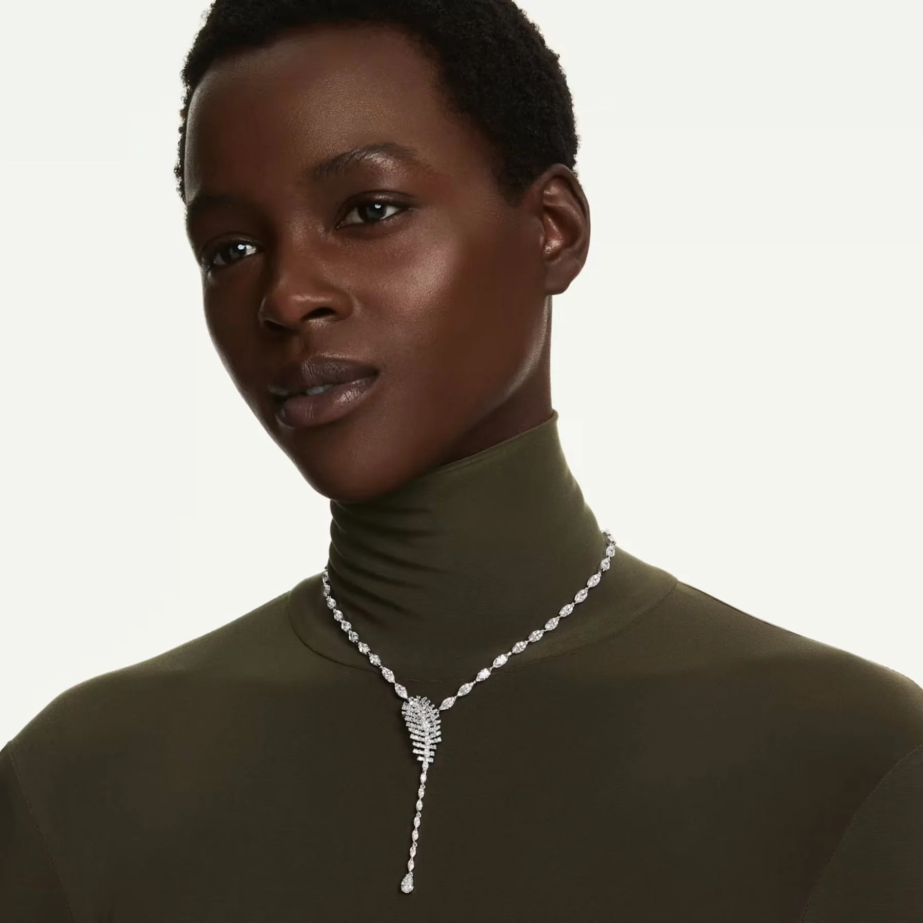 Swarovski Vienna Y kaulakoru, vaalea metalli ja kirkkaat zirkonit, 5749265 - Image 5