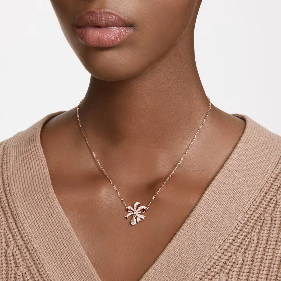 Swarovski Volta kaulakoru, ruusukullan värinen ja kirkkaat kristallit - Image 2