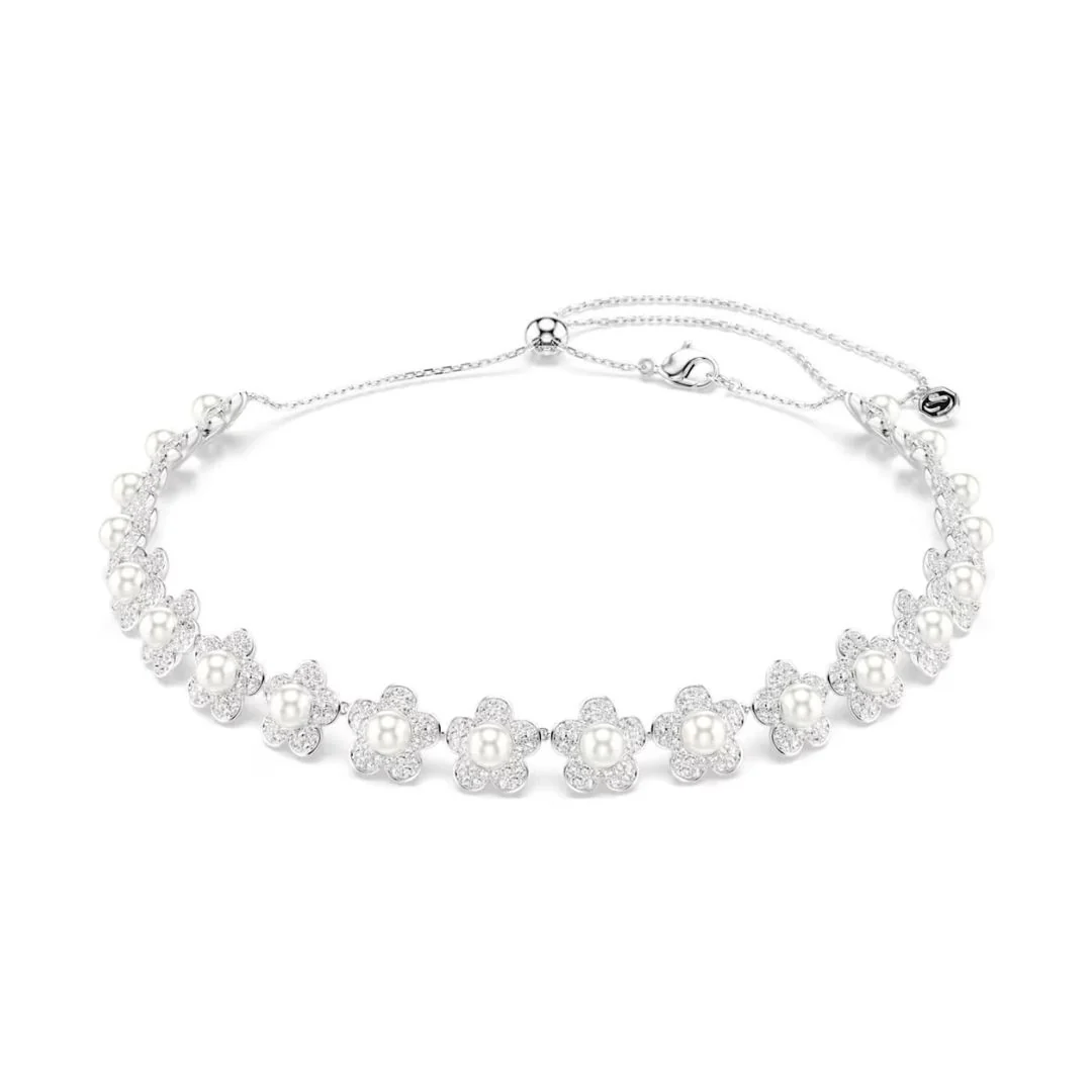 Swarovski x Ariana Grande choker kaulakoru, valkoinen helmi ja kristalli, 5751250