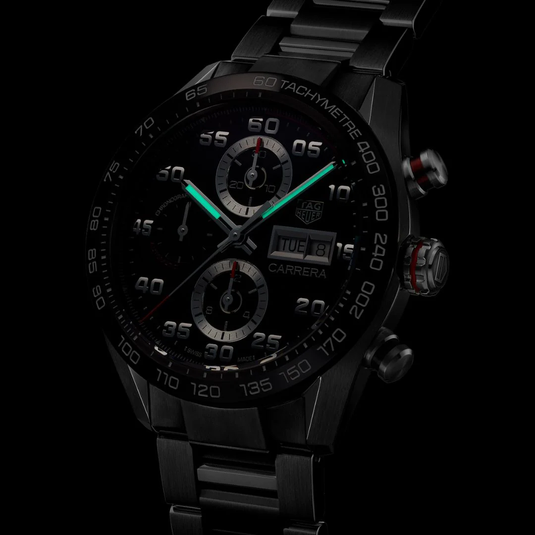 TAG Heuer Carrera Automatic Chronograph, miesten rannekello CBN2A1AA.BA0643 - Image 5