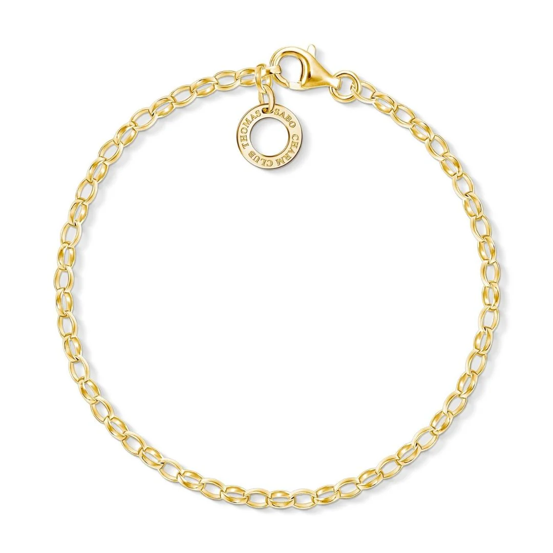 Thomas Sabo Charm rannekoru, kullattua hopeaa, X0243-413-39