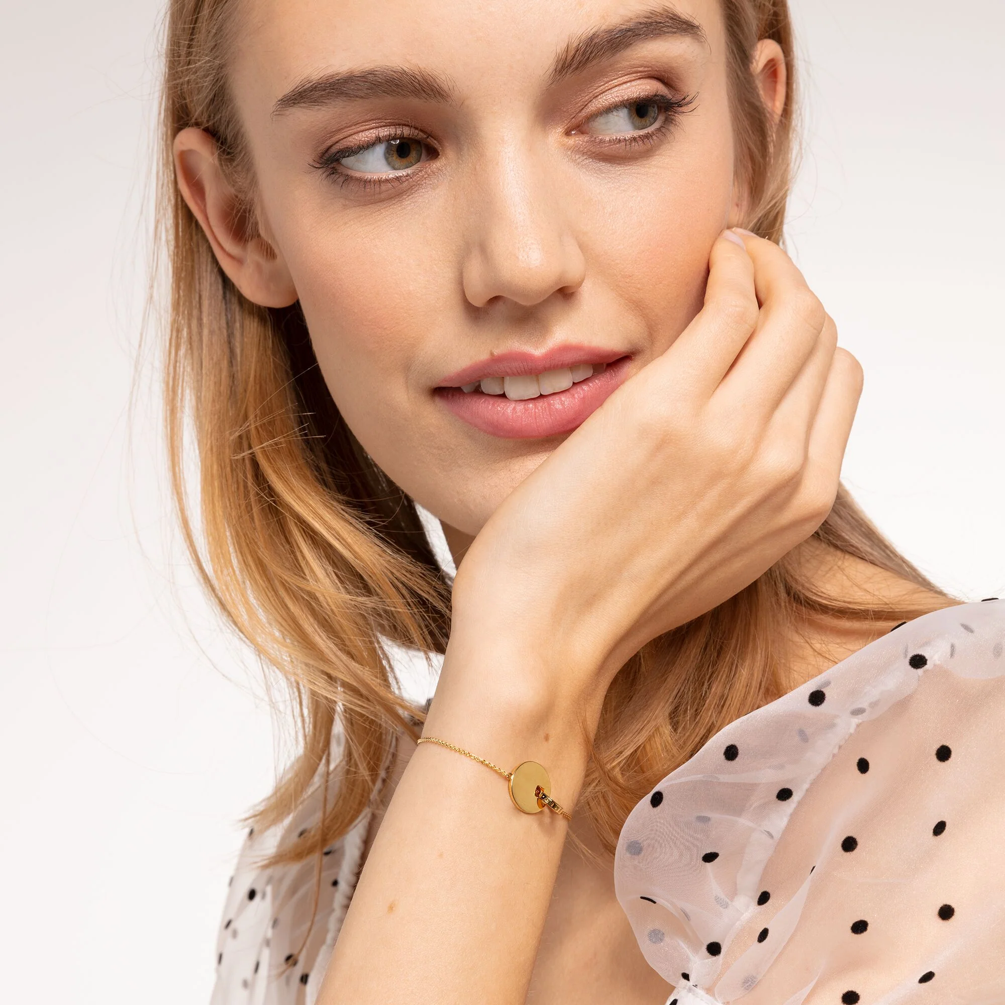Thomas Sabo Together Coin rannekoru, keltakullattu - Image 3