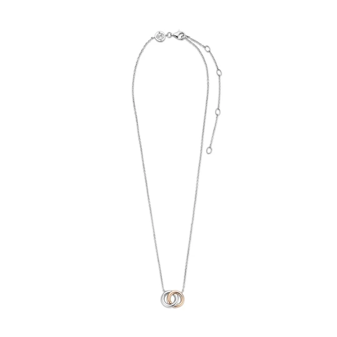 TI SENTO kaulakoru, hopeaa ja ruusukullattua hopeaa, 3822SR - Image 3