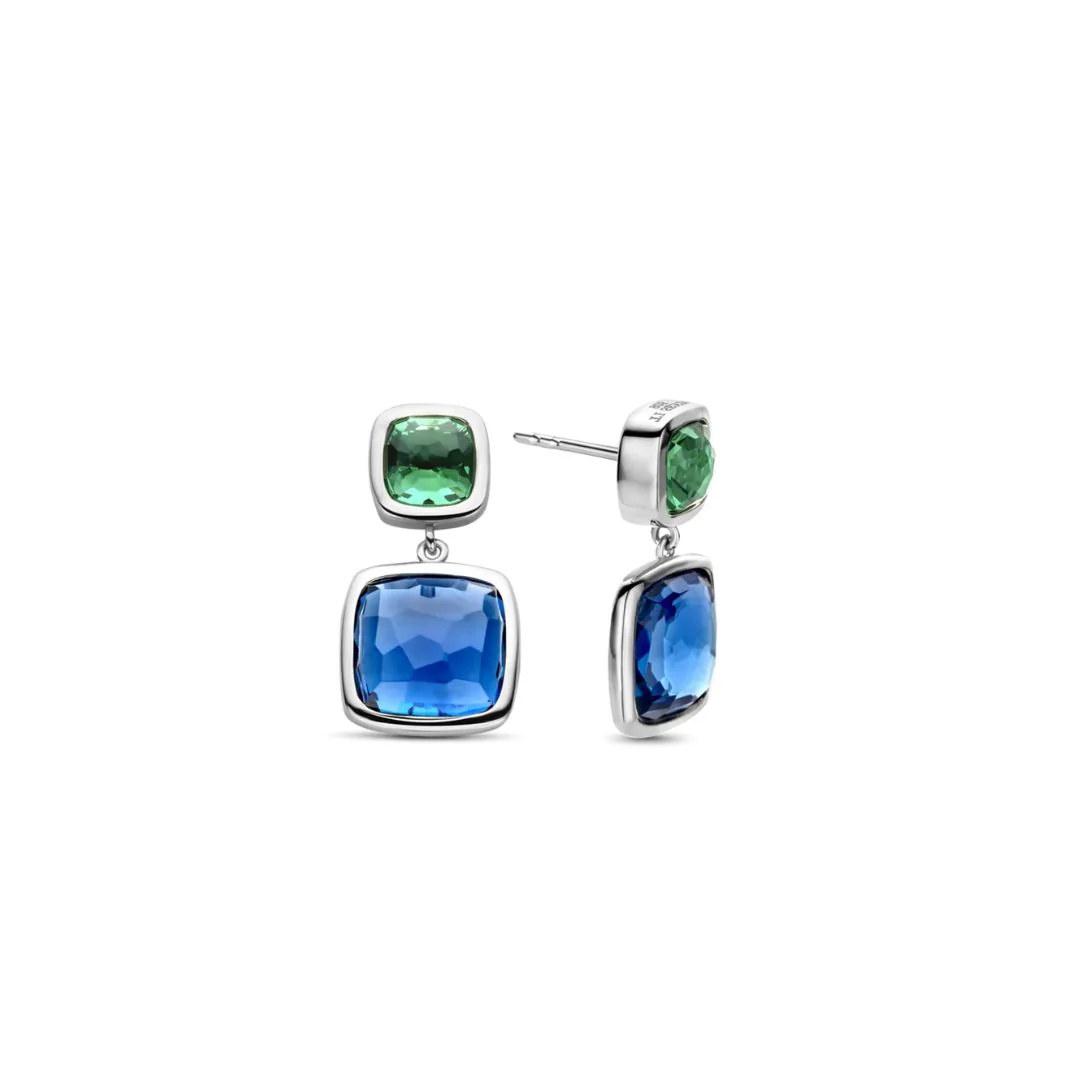 TI SENTO korvakorut, hopeaa zirkoneilla, 7908DB