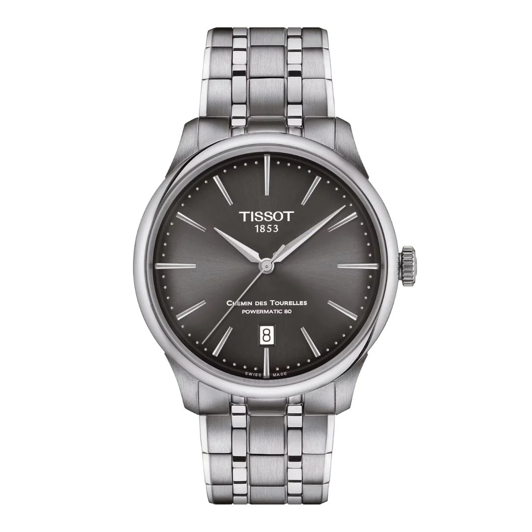 Tissot Chemin des Tourelles Powermatic 80, T1398071106100, rannekello