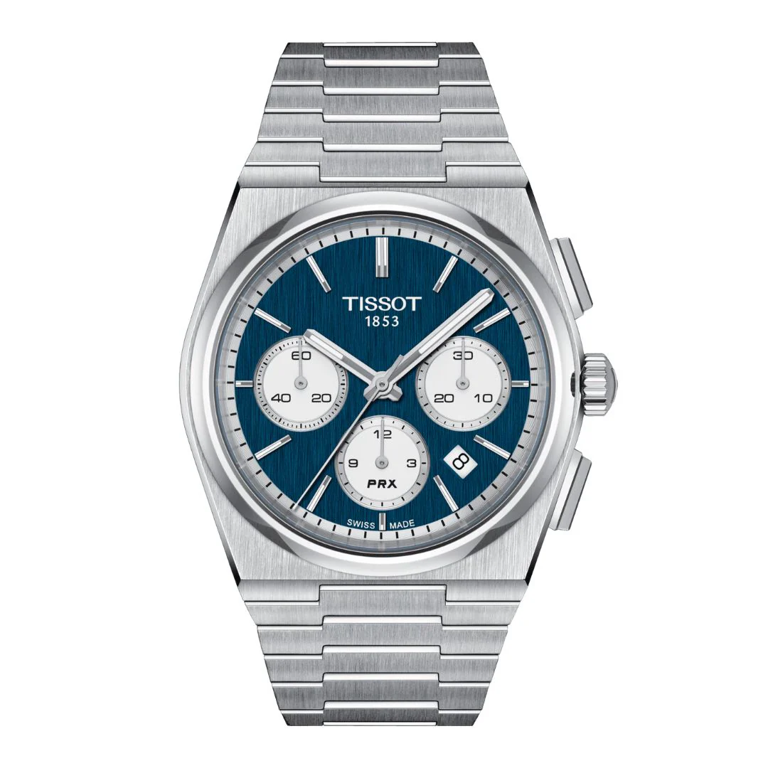 Tissot PRX Automatic Chronograph, 42 mm, T1374271104100 rannekello