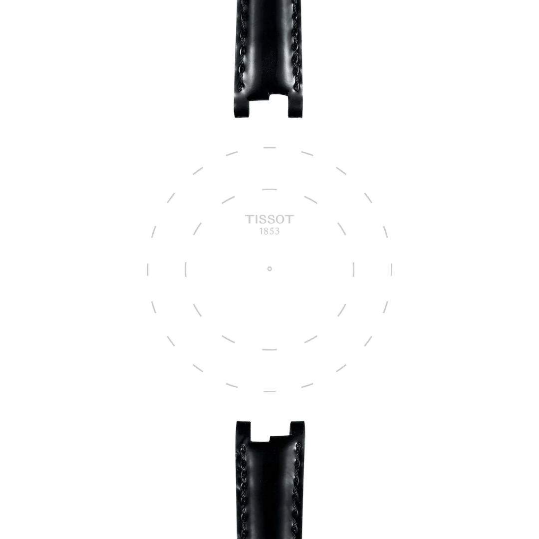Tissot ranneke, 12 mm, musta nahka, T852036538 - Image 2