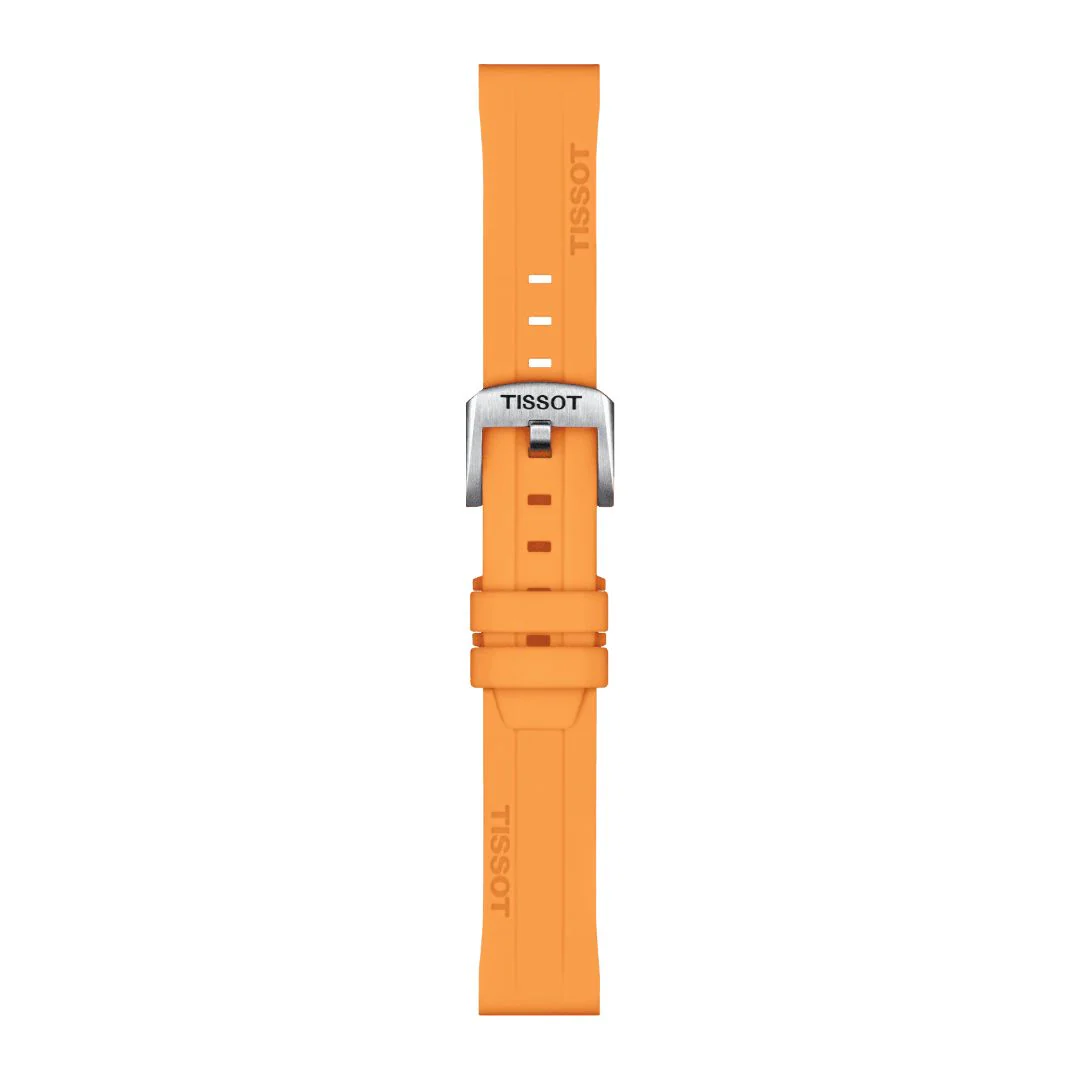 Tissot ranneke, 18 mm, oranssi silikoni, T852047452 - Image 2