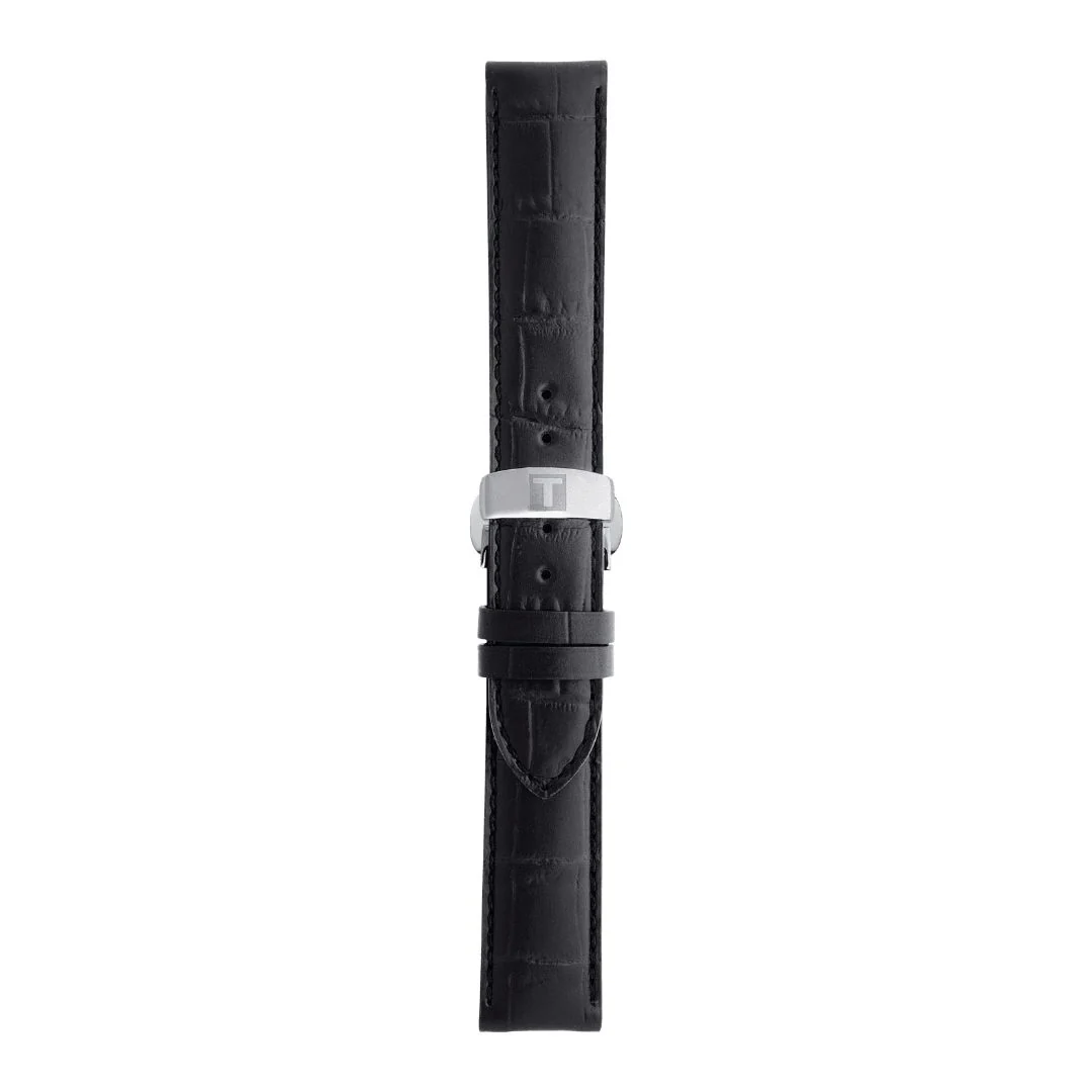 Tissot ranneke, 19 mm, musta nahka, T852013405 - Image 3
