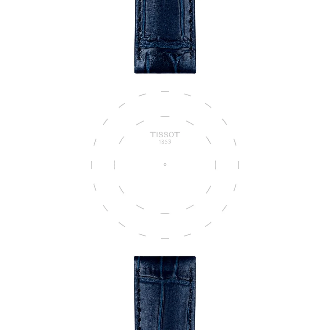 Tissot ranneke, 20 mm, sininen nahka, T852041534 - Image 2