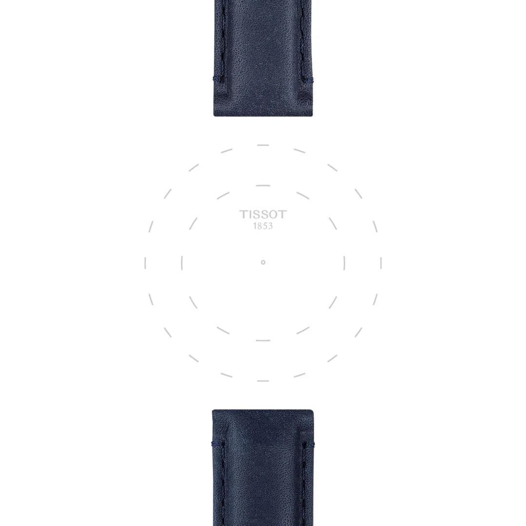 Tissot ranneke, 20 mm, sininen nahka, T852046831 - Image 2