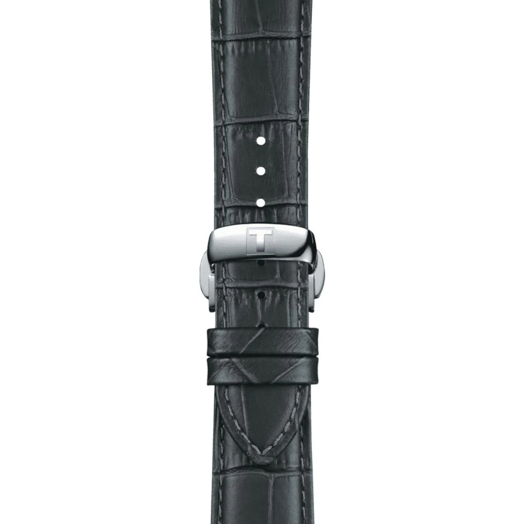 Tissot ranneke, 21 mm, harmaa nahka, T852045750