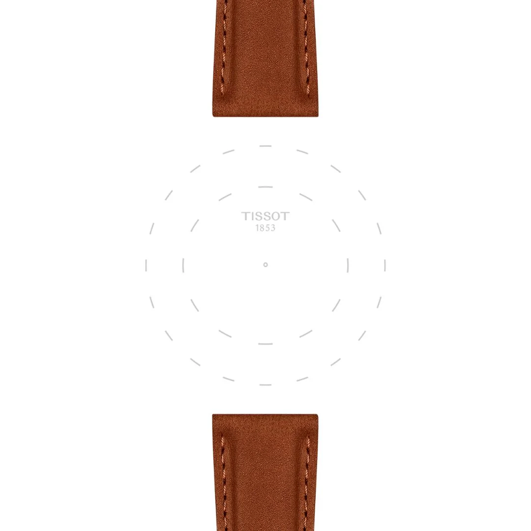Tissot ranneke, 21 mm, ruskea nahka, T852048229 - Image 3