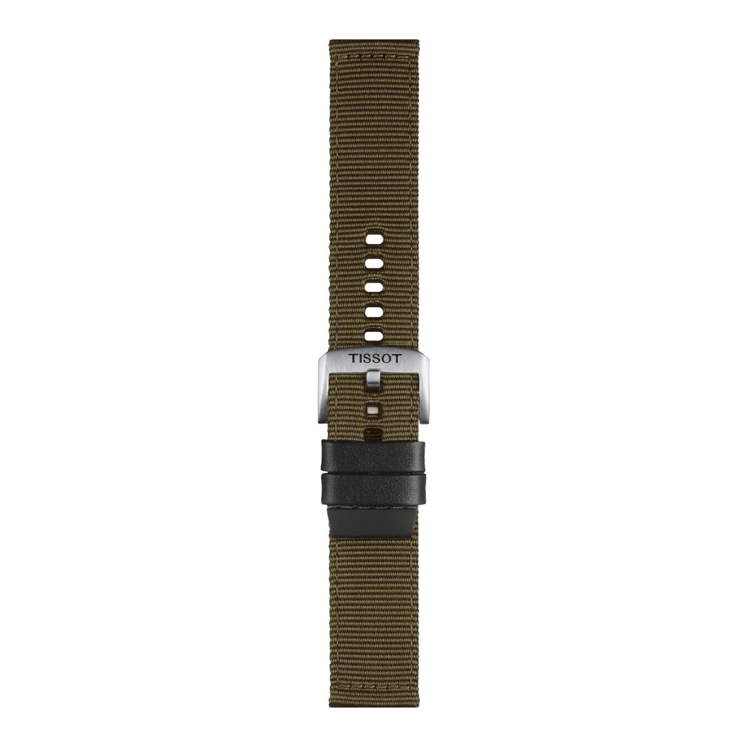 Tissot ranneke, 22 mm, khakinvihreä kangas, T852046756 - Image 2