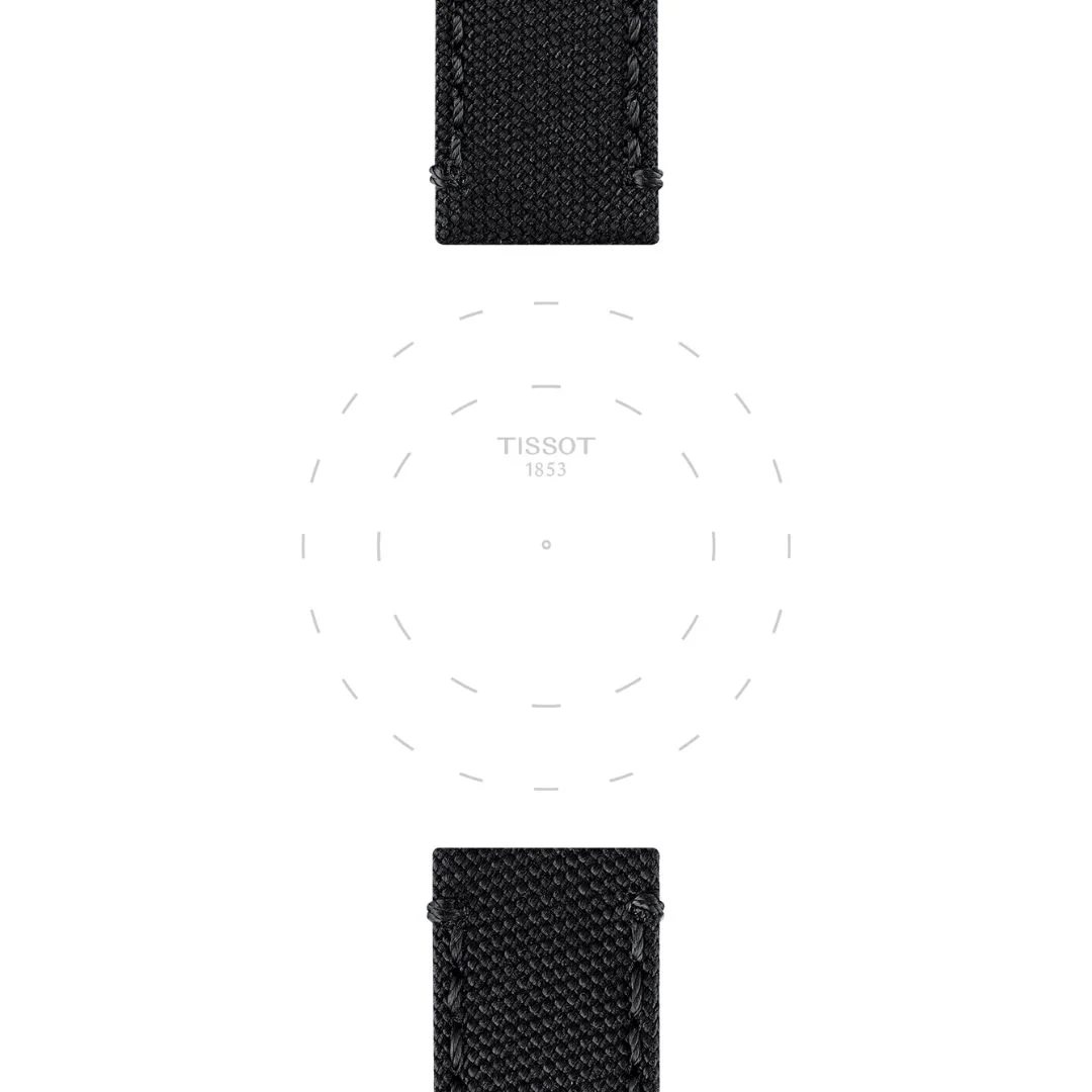Tissot ranneke, 22 mm, musta kangas, T852044936 - Image 2