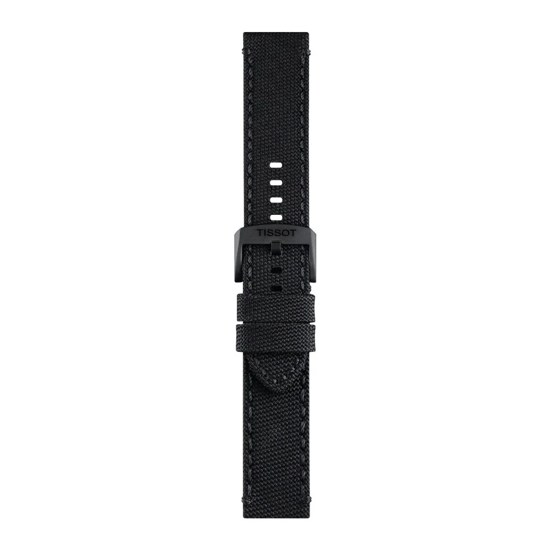 Tissot ranneke, 22 mm, musta kangas, T852044936 - Image 3