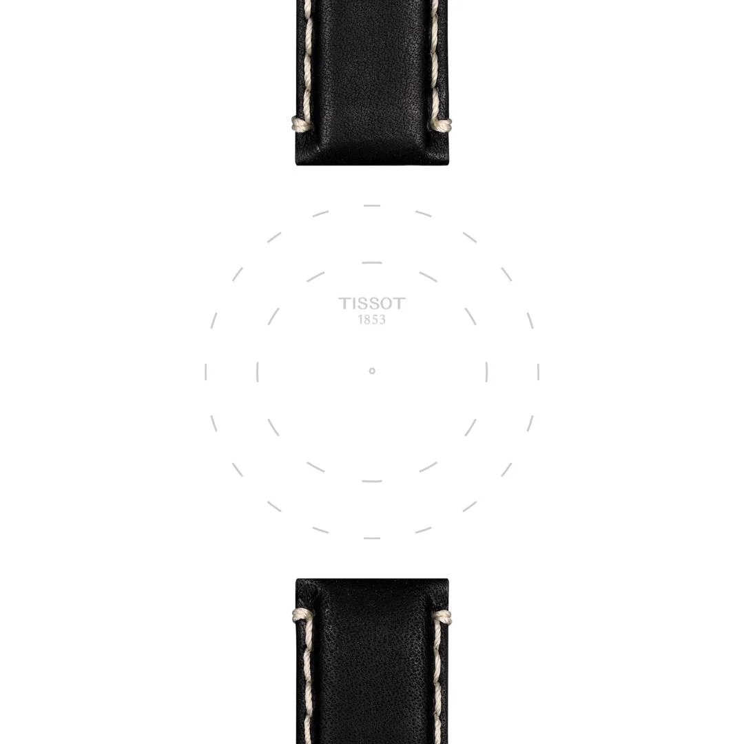 Tissot ranneke, 22 mm, musta nahka, T852044982 - Image 2
