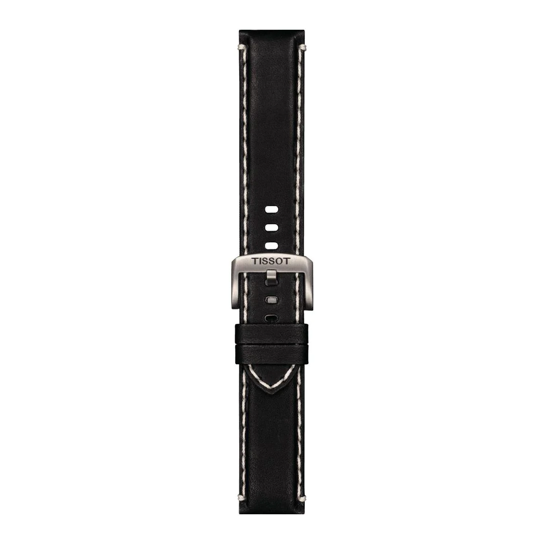 Tissot ranneke, 22 mm, musta nahka, T852044982 - Image 3