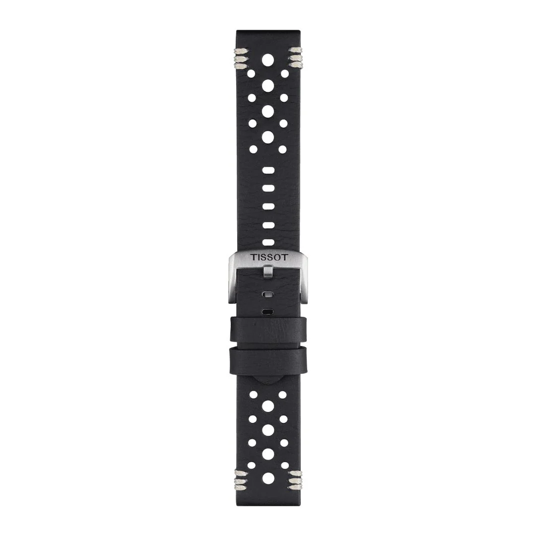Tissot ranneke, 22 mm, musta nahka, T852046810 - Image 3
