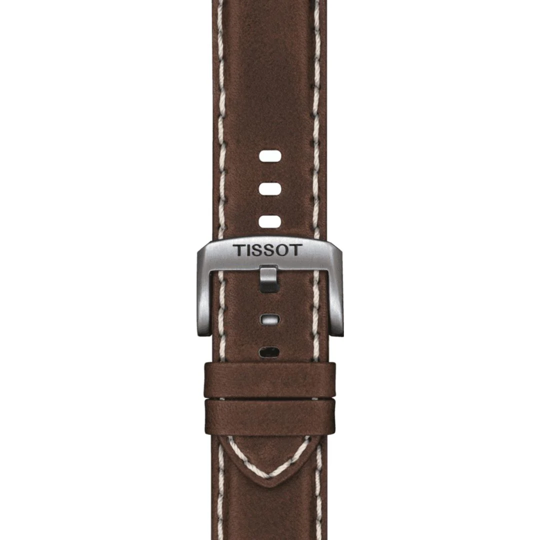 Tissot ranneke, 22 mm, ruskea nahka, T852044980