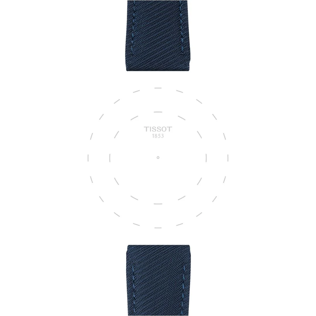 Tissot ranneke, 22 mm, sininen kangas, T852046783 - Image 2