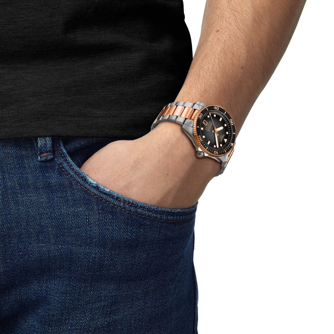 Tissot Seastar Powermatic 80, 40mm, T1208072205101 rannekello - Image 4