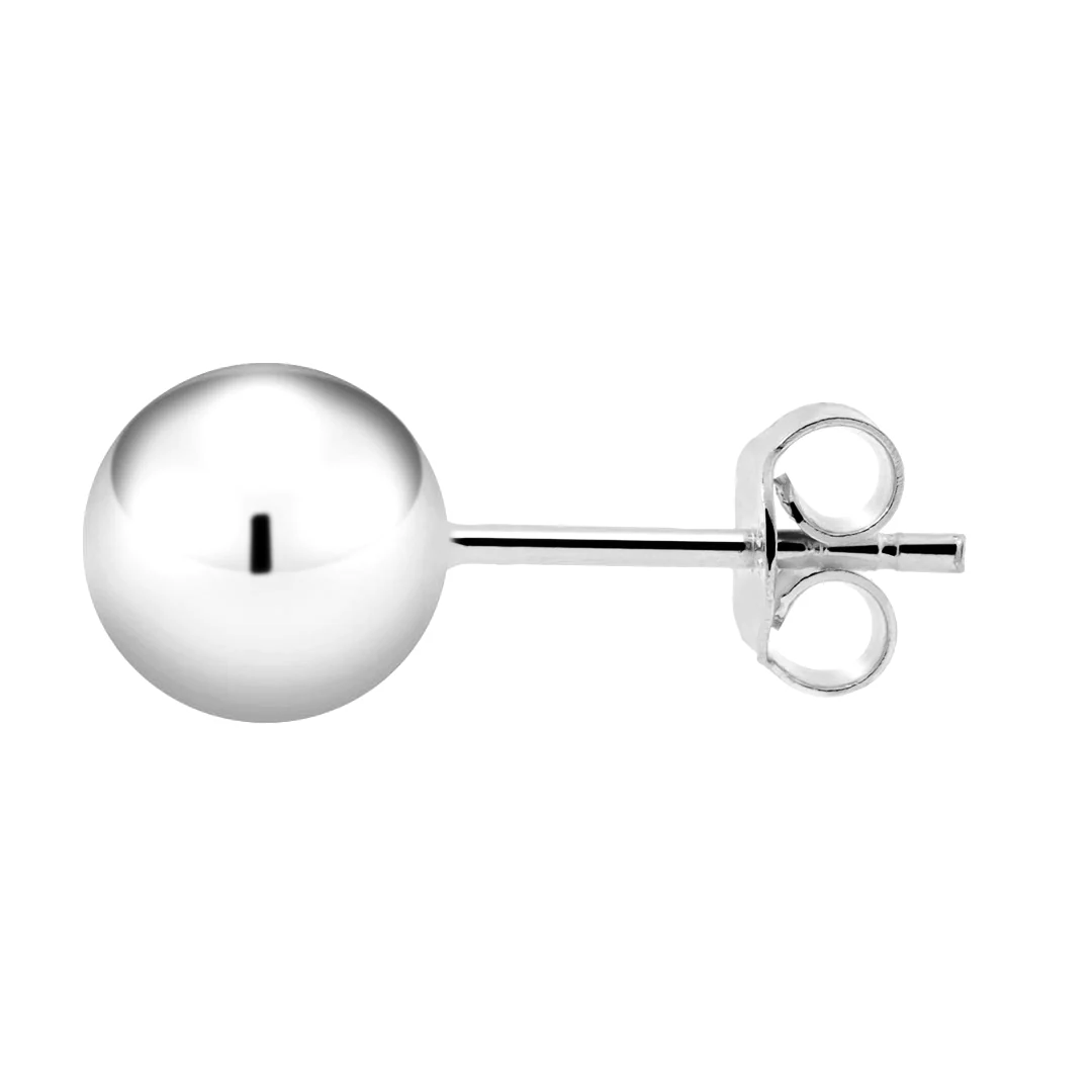 Vittoria pallokorvakorut, 7mm, valkokultaa - Image 3